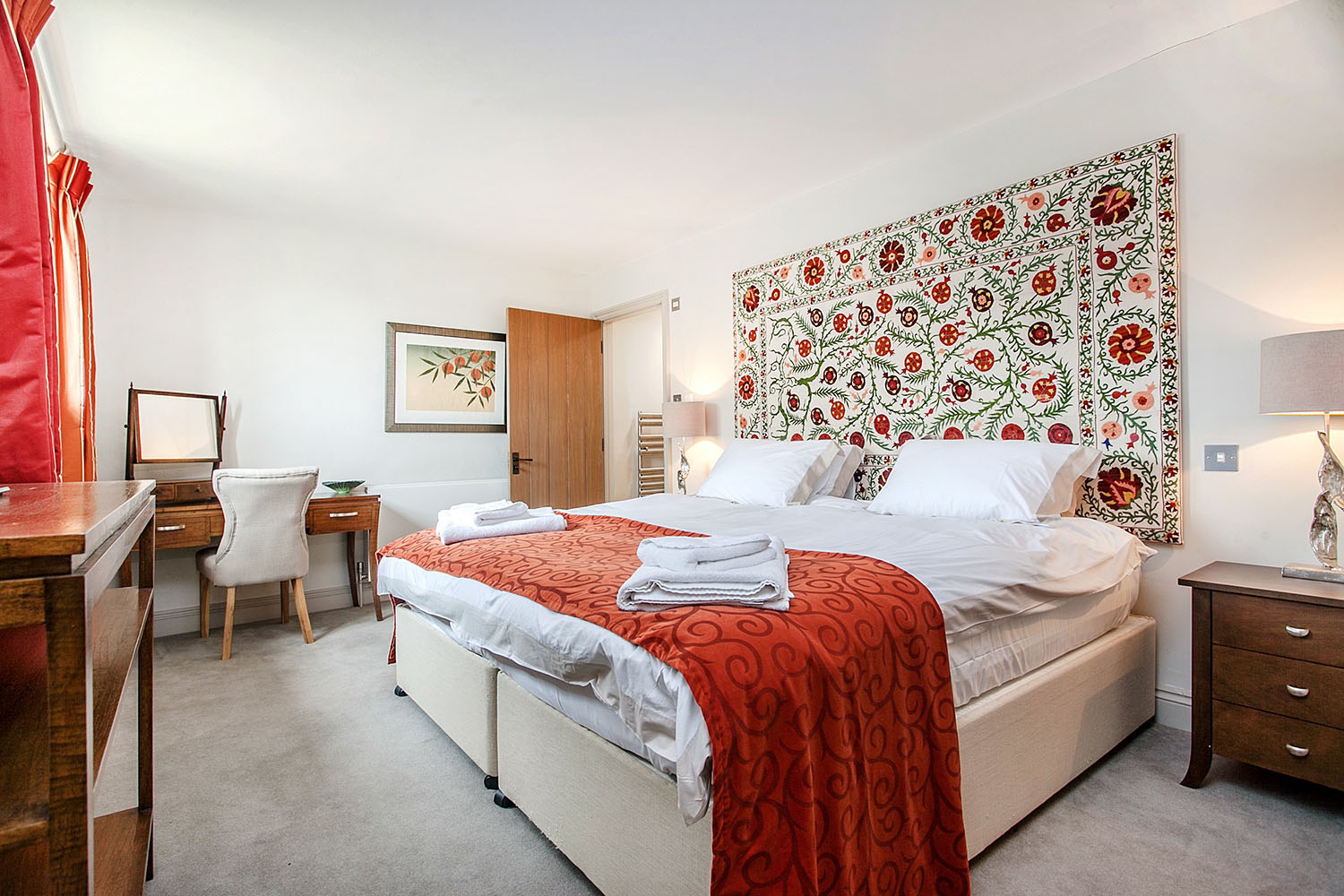 Image of the main bedroom in Deerleap at Lilycombe Farm