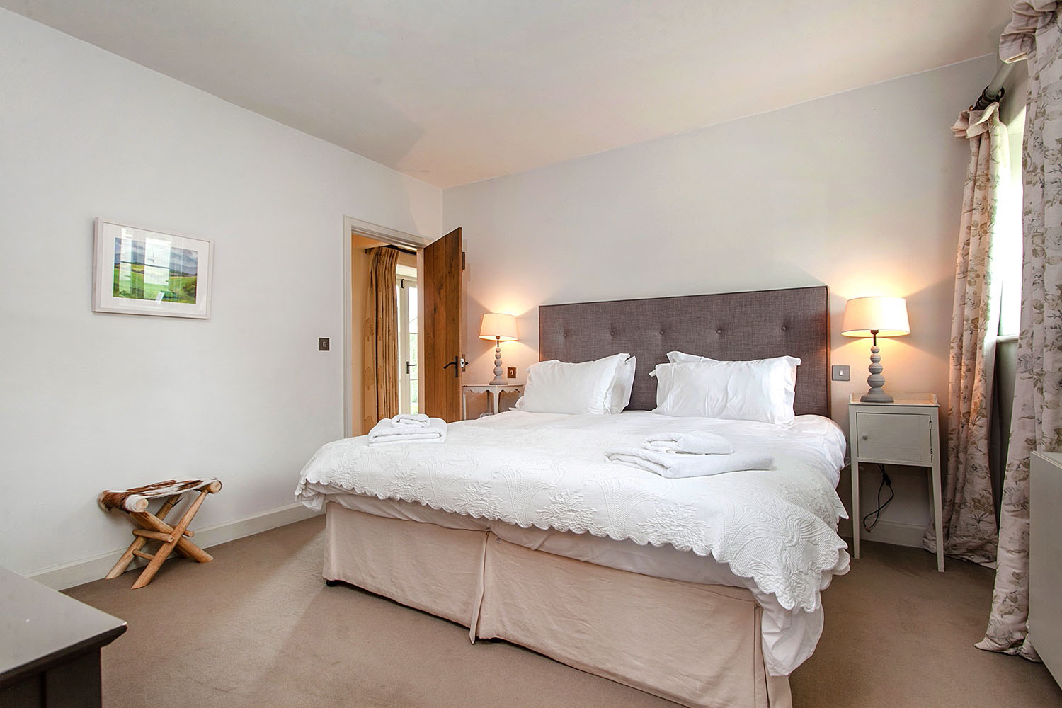 image of the second bedroom at The Garden House, Lilycombe Farm