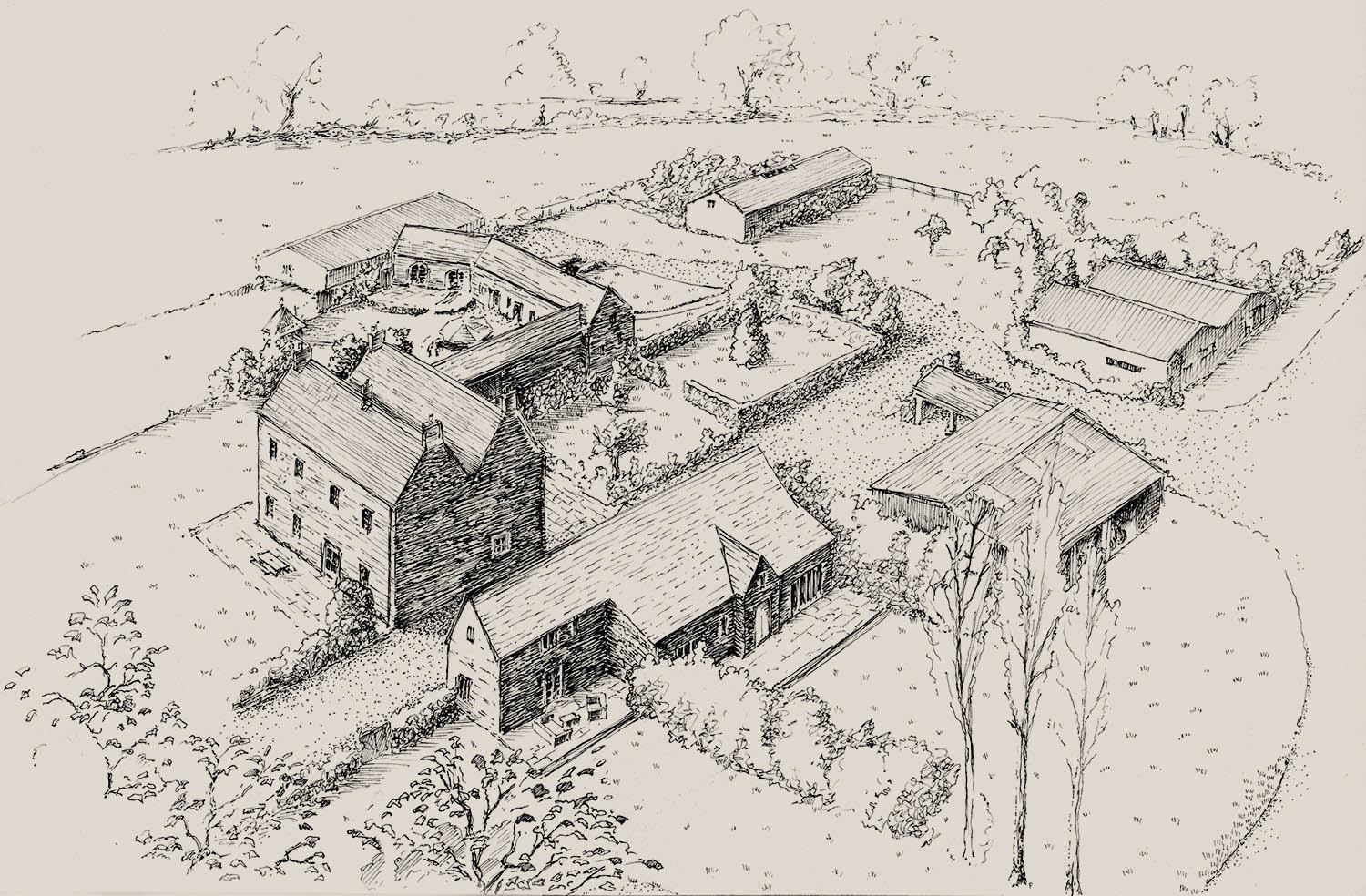 Illustration of Lilycombe Farm