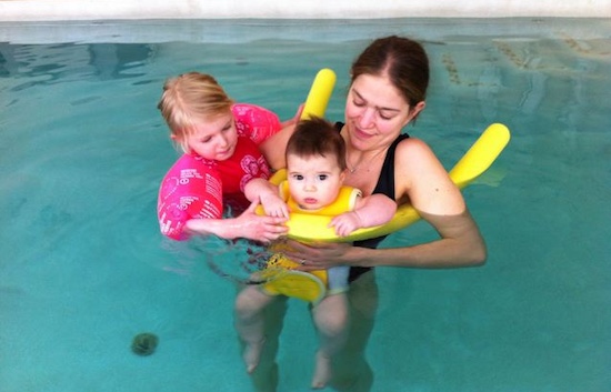 Enjoy a swim with the children Enjoy a swim with the children