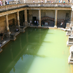 The Roman baths in Bath